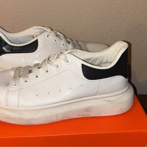 Alexander McQueen White and Black Men's Shoes